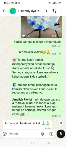 Testimonial Standing Flower tangsimekar